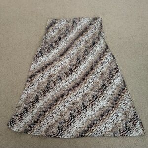 Vintage Snake Skin Print Skirt